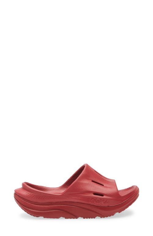 Hoka Gender Inclusive Ora Recovery Slide 3 Sandal In Black