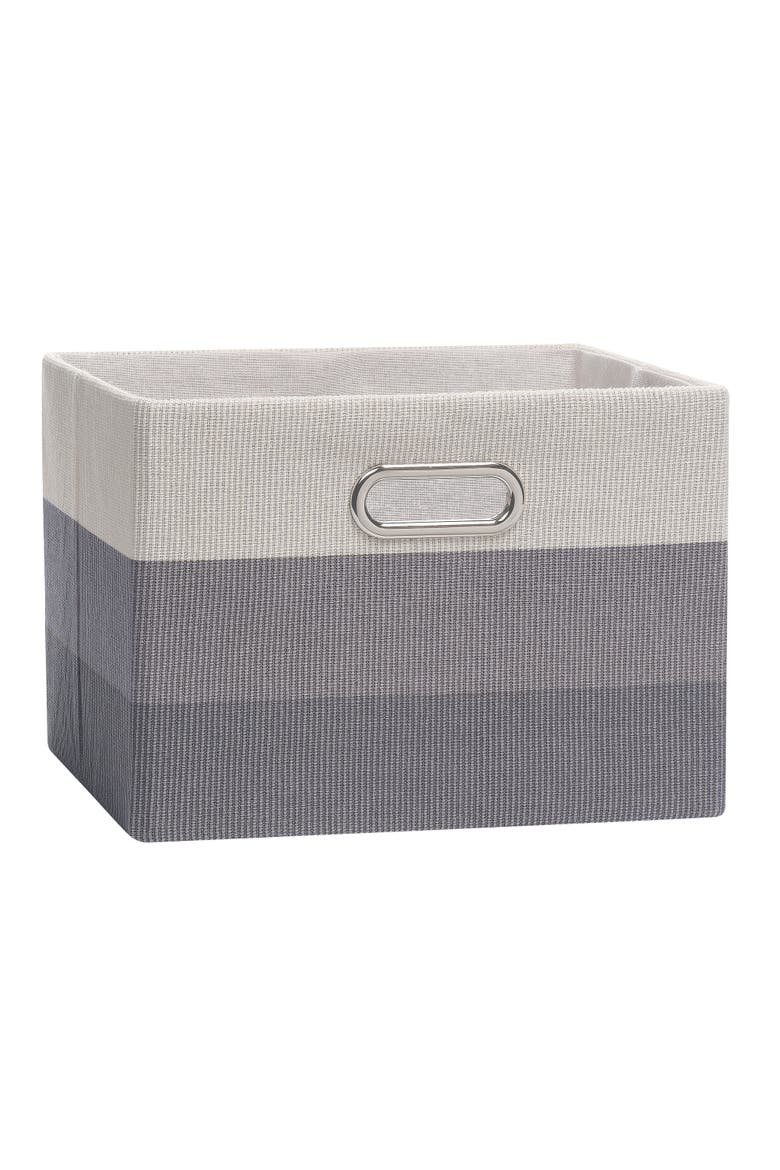Gray Ombre Foldable/Collapsible Storage Bin/Basket- 2 Pack, Alternate, color, Gray
