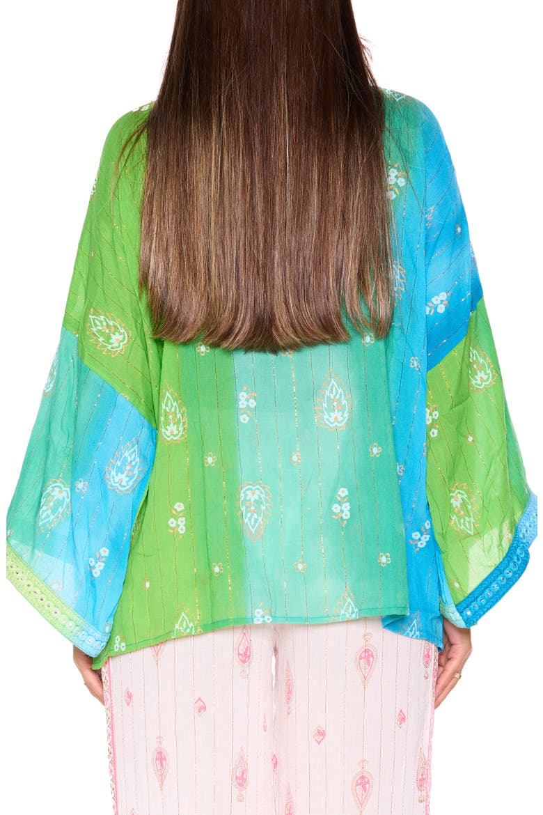 Cotton Short Cover-Up, Alternate, color, BLUE