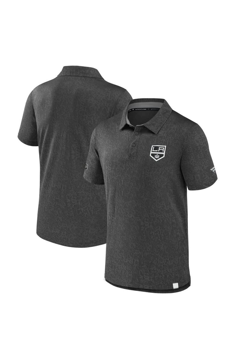 FANATICS Men's Fanatics Black Los Angeles Kings Authentic Pro Jacquard Polo, Main, color,