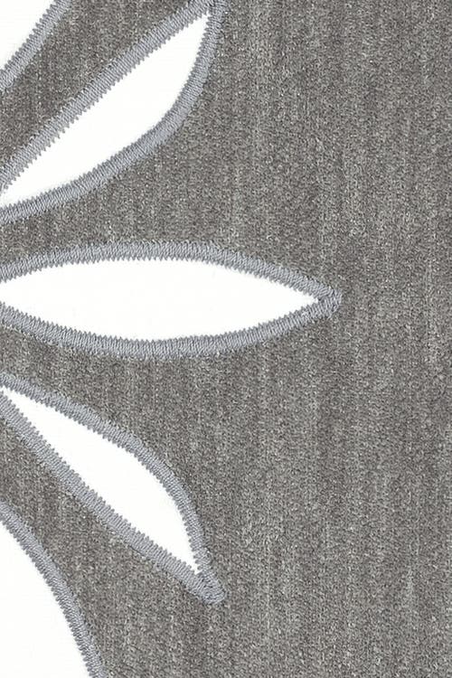 Elaine Smith Heritage Velvet Hand Embroidered Cut Out Indoor & Outdoor Woven Accent Pillow
