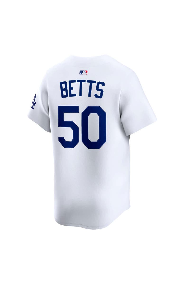 Nike Men's Nike Mookie Betts White Los Angeles Dodgers Home Limited Player Jersey, Alternate, color, 