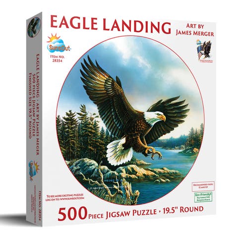Eagle Landing 500 piece Jigsaw Puzzle for Adults