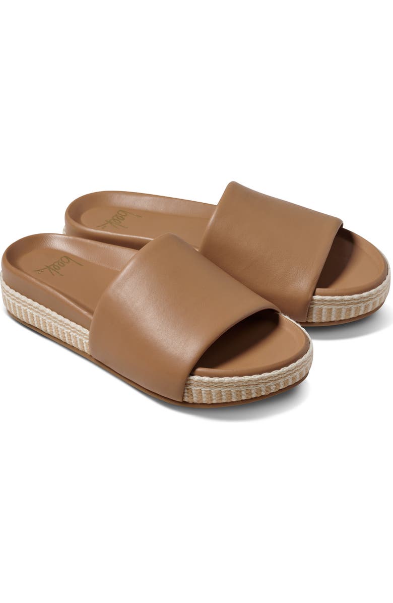Beek Pelican Platform Slide Sandal, Main, color, Honey
