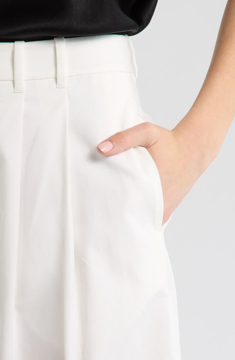 DÔEN Lisa Wide Leg Cotton Pants, Alternate, color, Salt