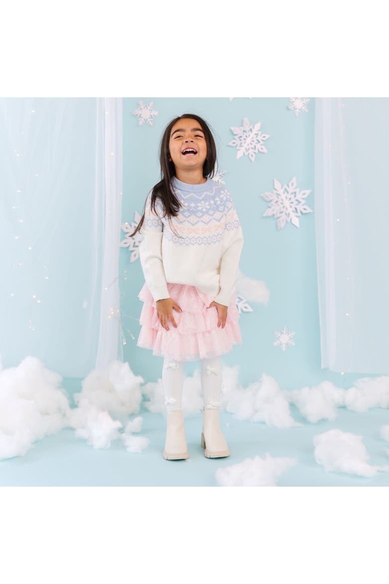 Frost Fair Isle Sweater (toddler, Little Kid & Big Kid), Alternate, color, Cream