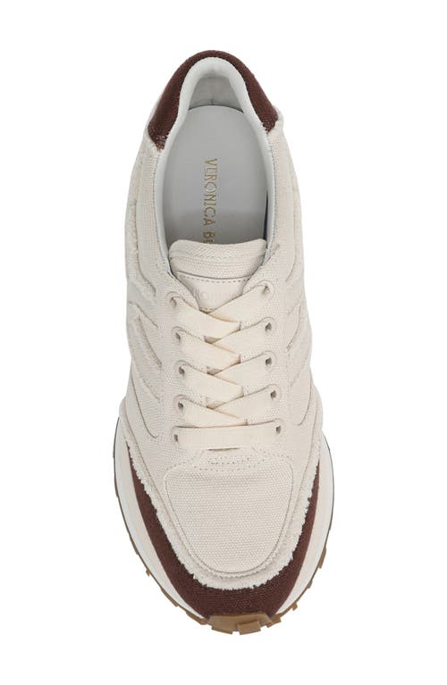 Veronica Beard Valentina Bicolor Frayed Retro Sneakers