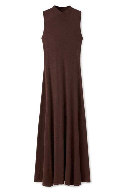 Mango Sleeveless A-line Dress In Brown
