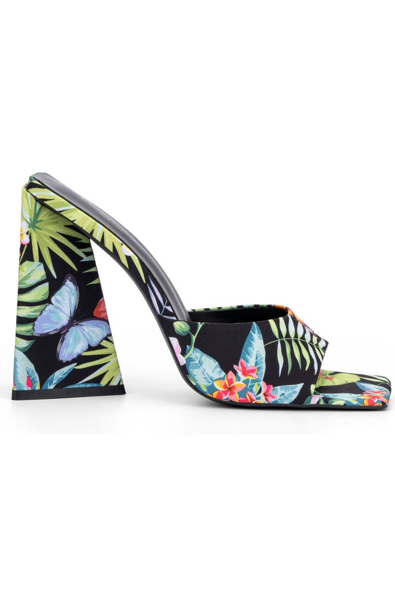 TORGEIS Paradise Tropical Print Block Heel Sandal, Alternate, color,