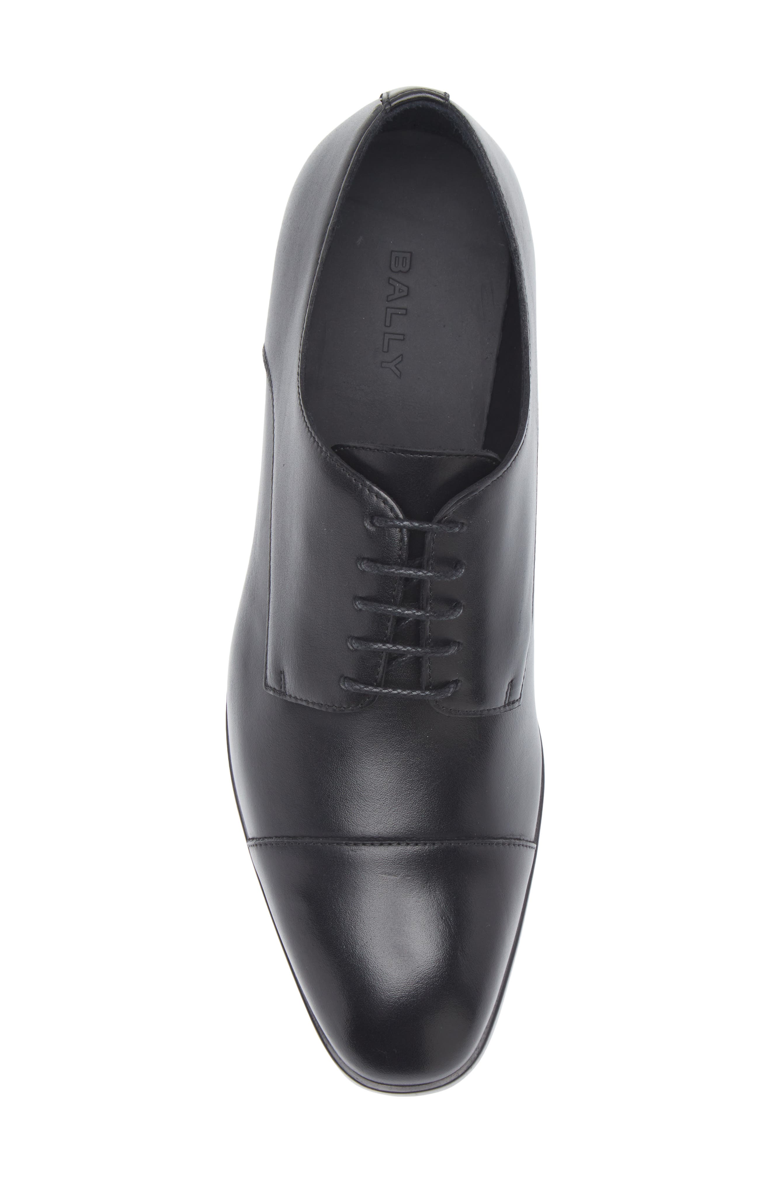 Bally Olexi Cap Toe Derby, Alternate, color, Black