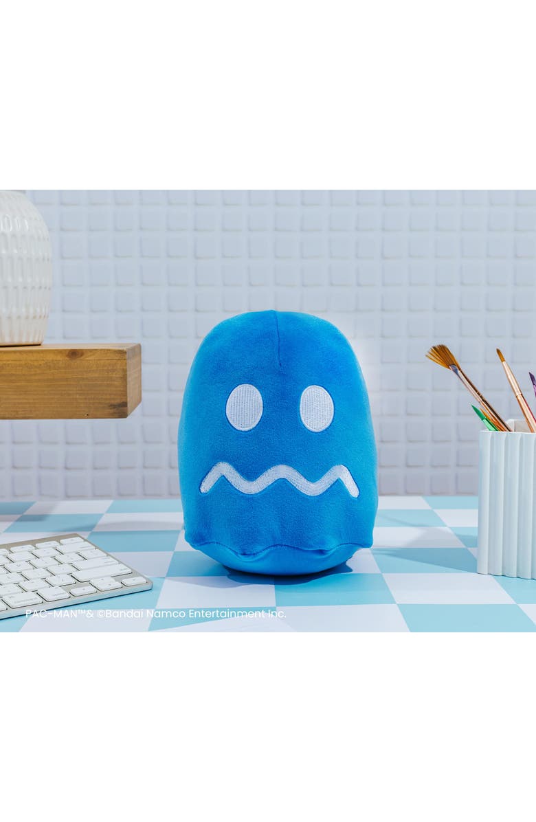 Pac-Man TURN-TO-BLUE Ghost 7-Inch Plush, Alternate, color, Blue
