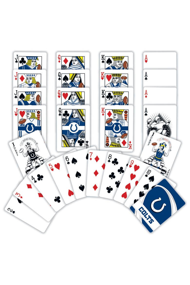 Indianapolis Colts Playing Cards, Alternate, color, Multicolor