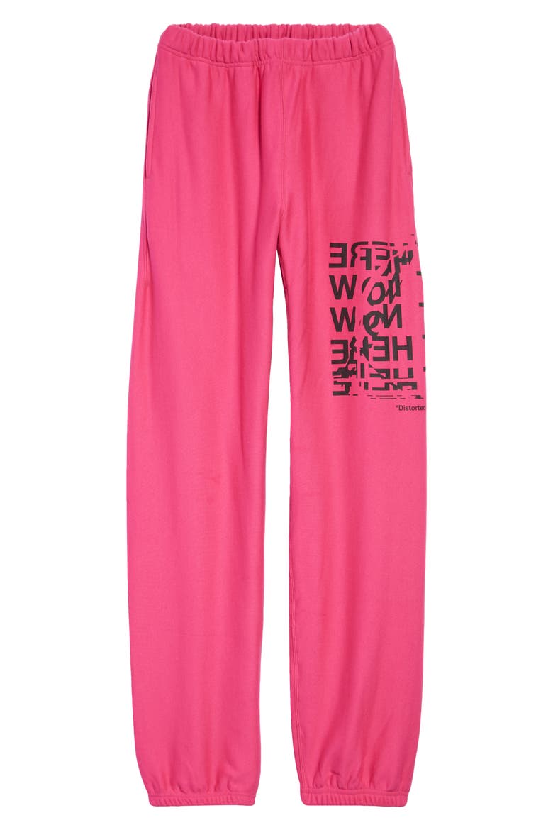 Right Here Right Now Graphic Joggers, Alternate, color, PINK
