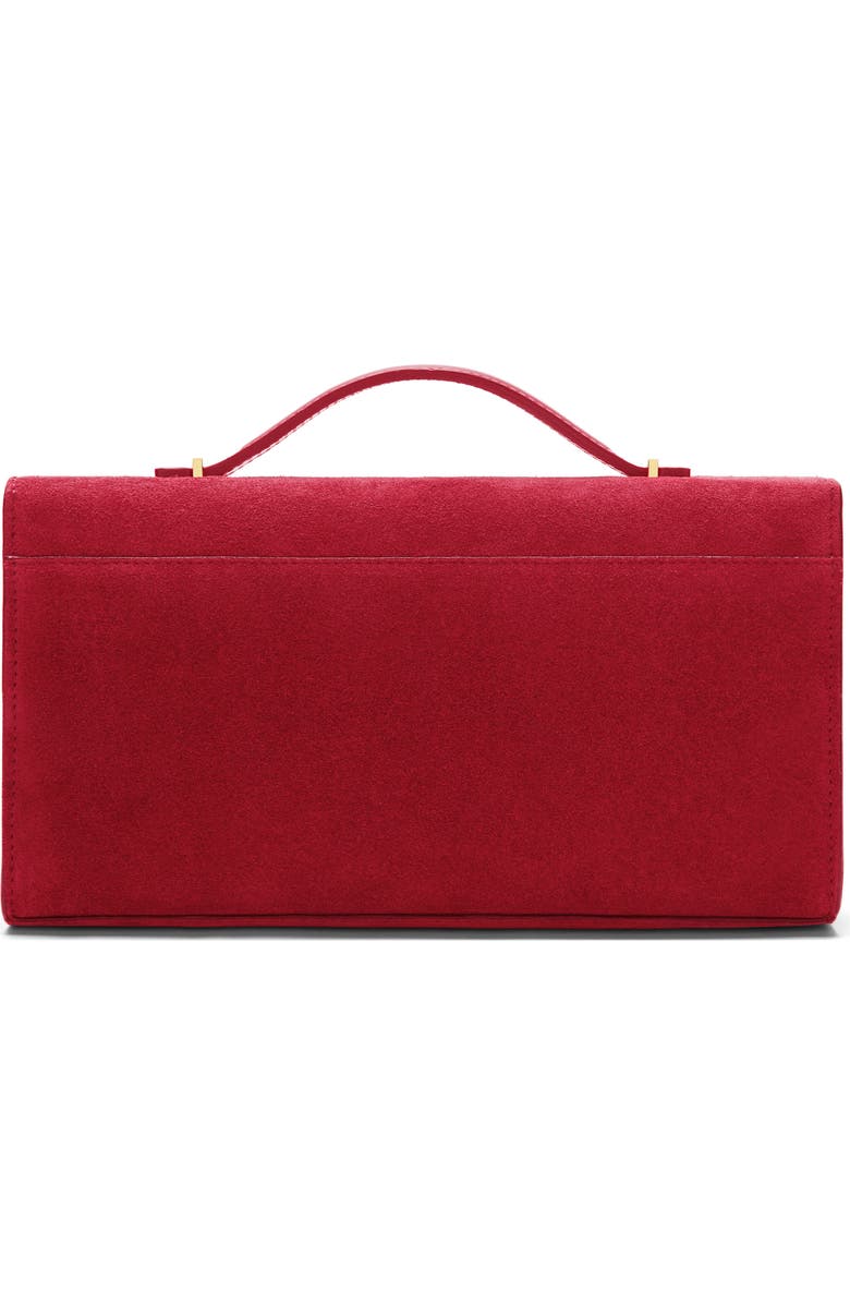 DeMellier Vancouver Leather Clutch, Alternate, color, Berry Red/ Berry Red