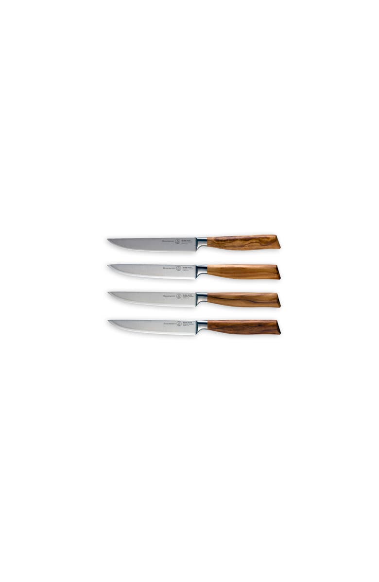 Messermeister Oliva Elite 4 Piece Fine-Edge Steak Knife Set, Main, color,