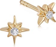 Astley Clarke Gold Polaris Star Stud Earrings