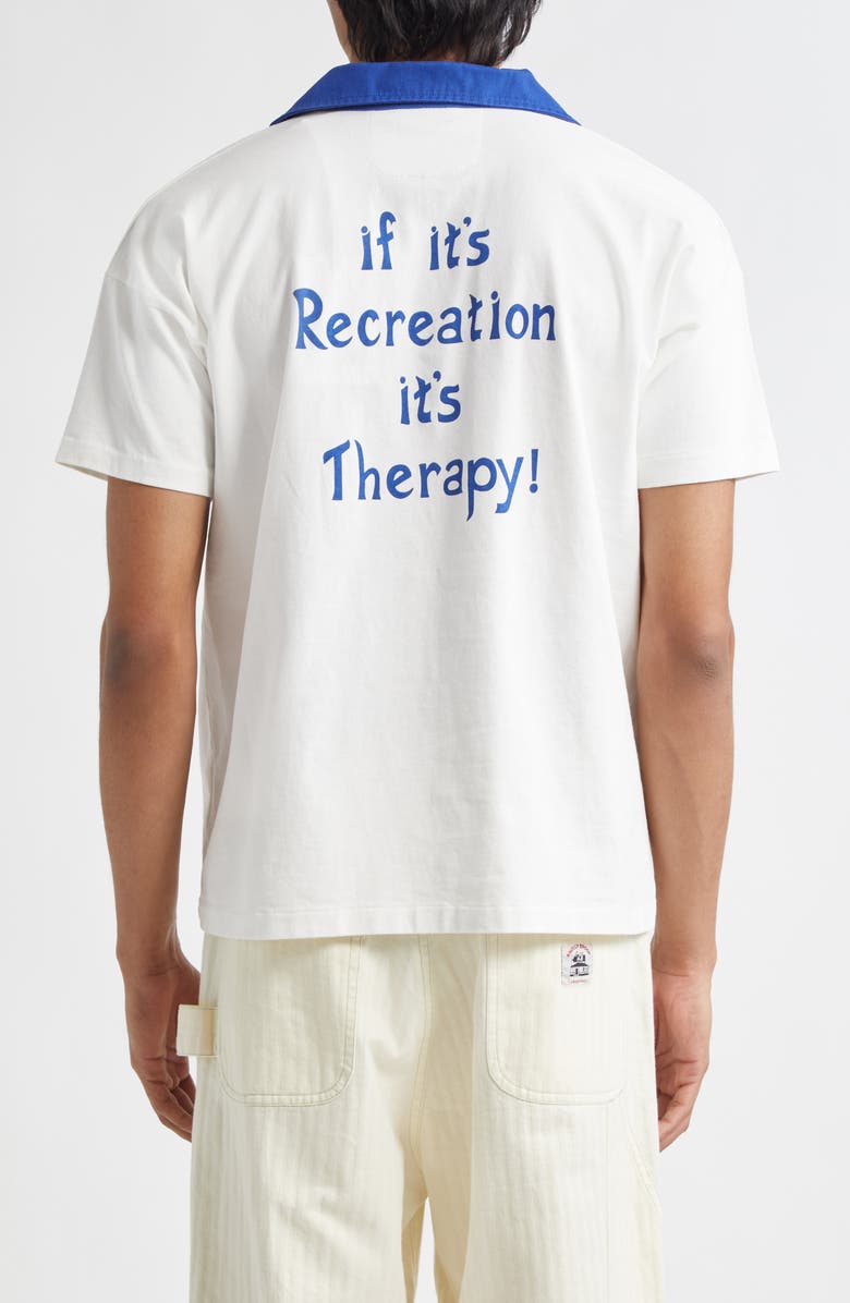 Bode Recreation Polo, Alternate, color, Cream