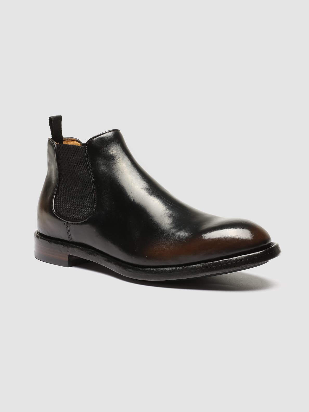 Officine Creative Temple 008 Leather Chelsea Boots, Alternate, color, Brown