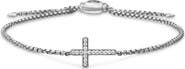 David Yurman Petite Pavé Sideway Cross Slider Bracelet