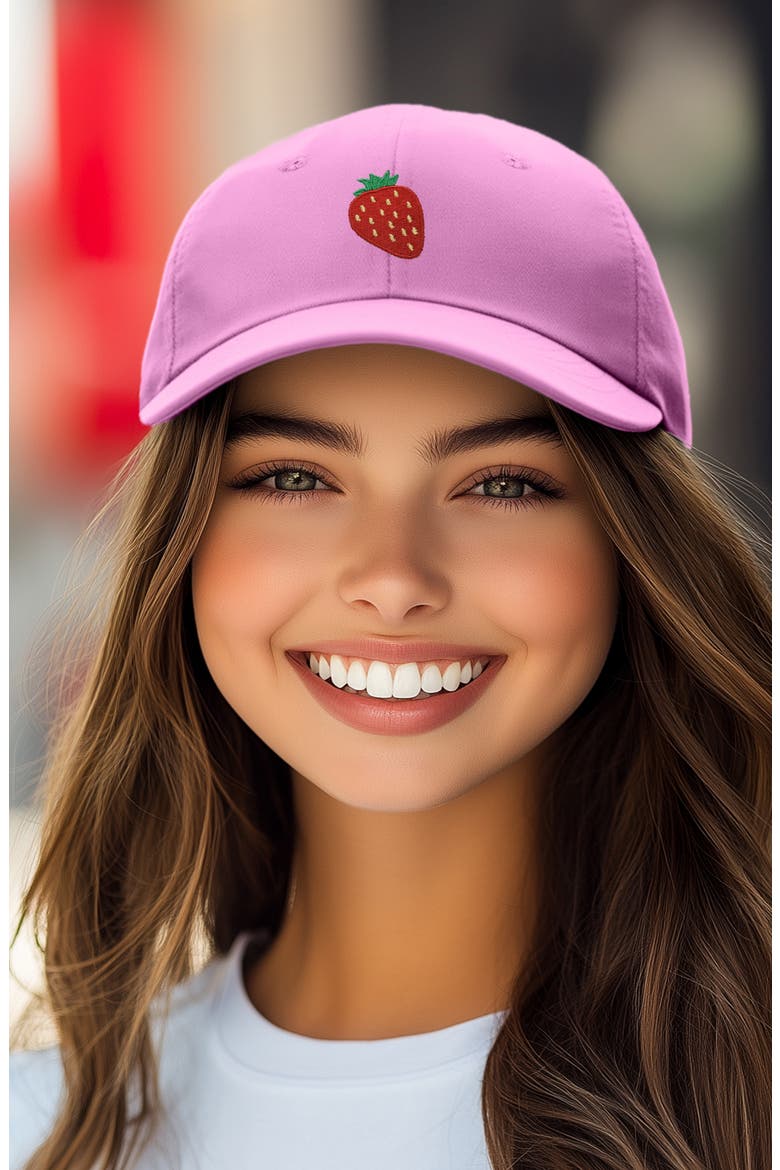 Strawberry Hat, Alternate, color, Light Pink
