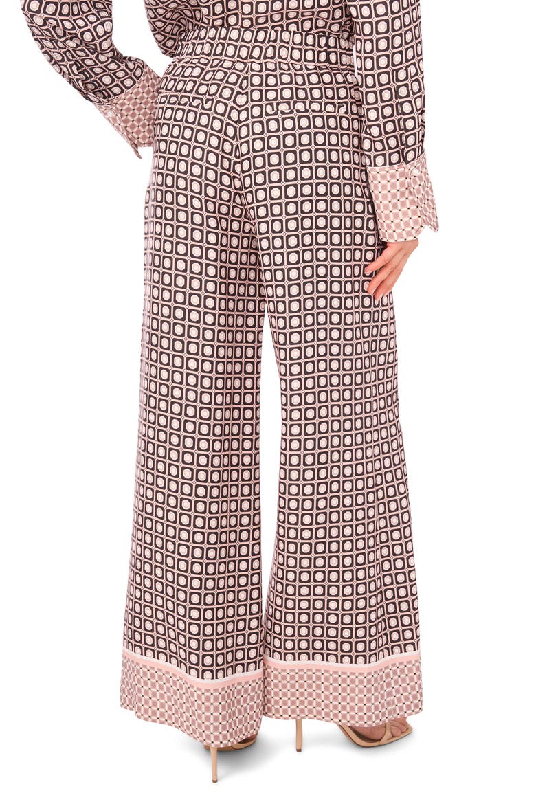 Maya Geo Print Wide Leg Pants, Alternate, color, BLUSHING