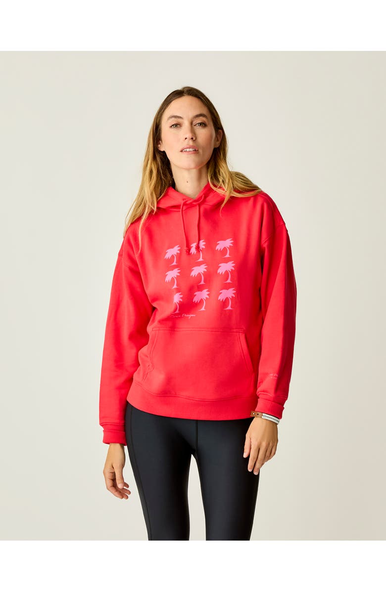 Carve Designs Hawthorne Hoodie, Alternate, color, Poinsettia Grid