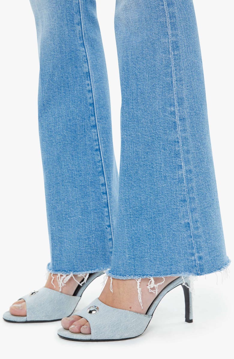 MOTHER Fray Hem Flare Jeans, Alternate, color, Satisfy Your Cravings