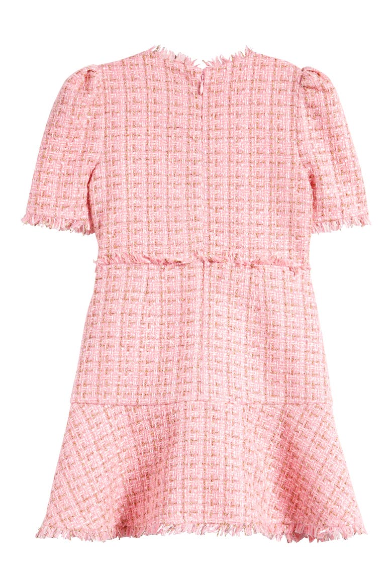 Kids' Ruby Metallic Bouclé Party Dress, Alternate, color, BUBBLEGUM