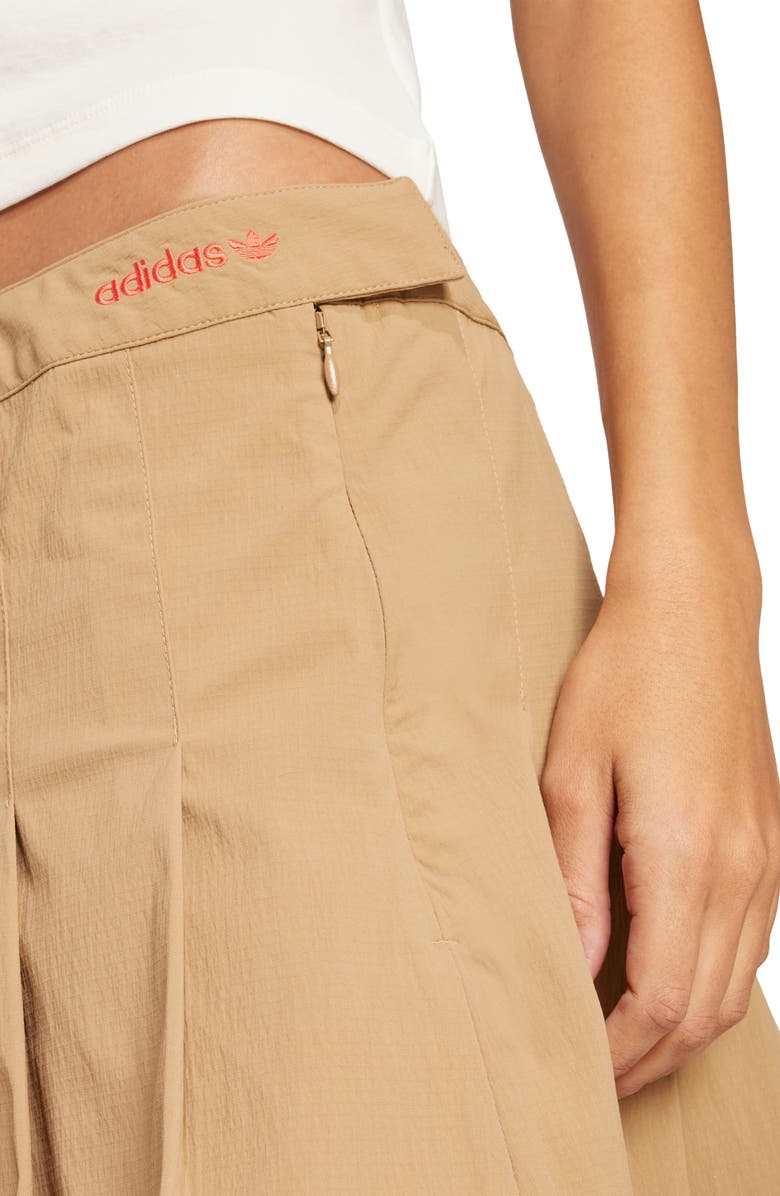 adidas Pleated Skirt, Alternate, color, Cardboard
