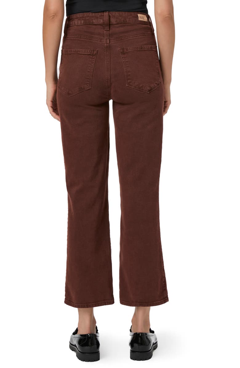PAIGE Courtney High Waist Ankle Flare Jeans, Alternate, color, Vintage Chocolate Raisin