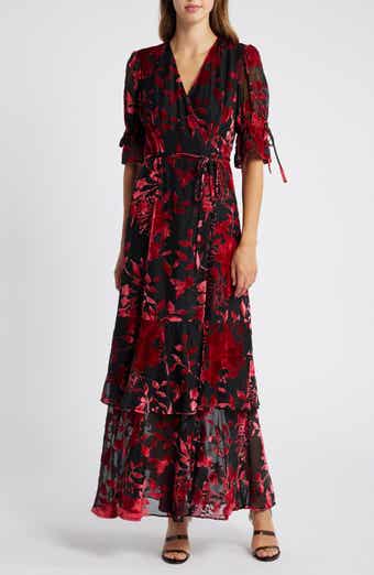 Hutch Floral Pattern Wrap Dress