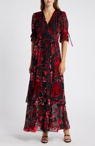 Hutch Floral Pattern Wrap Dress