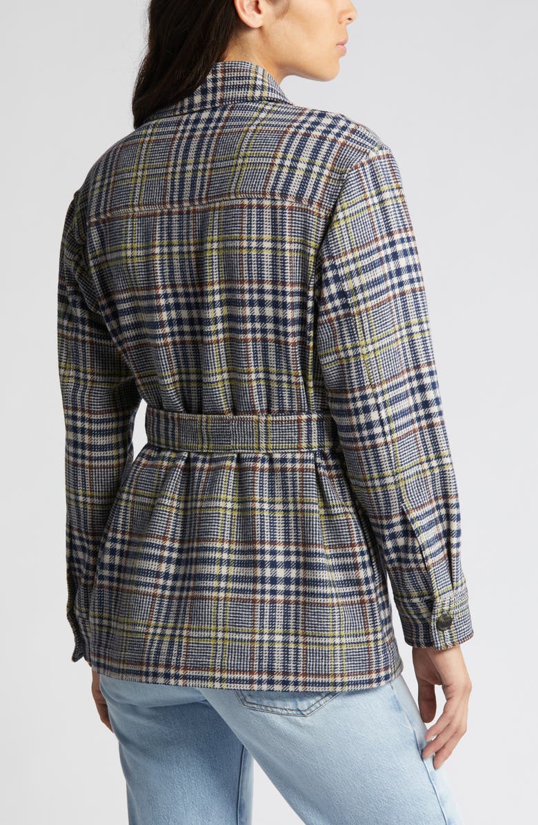 Pendleton West End Belted Virgin Wool Blend Shirt Jacket, Alternate, color,