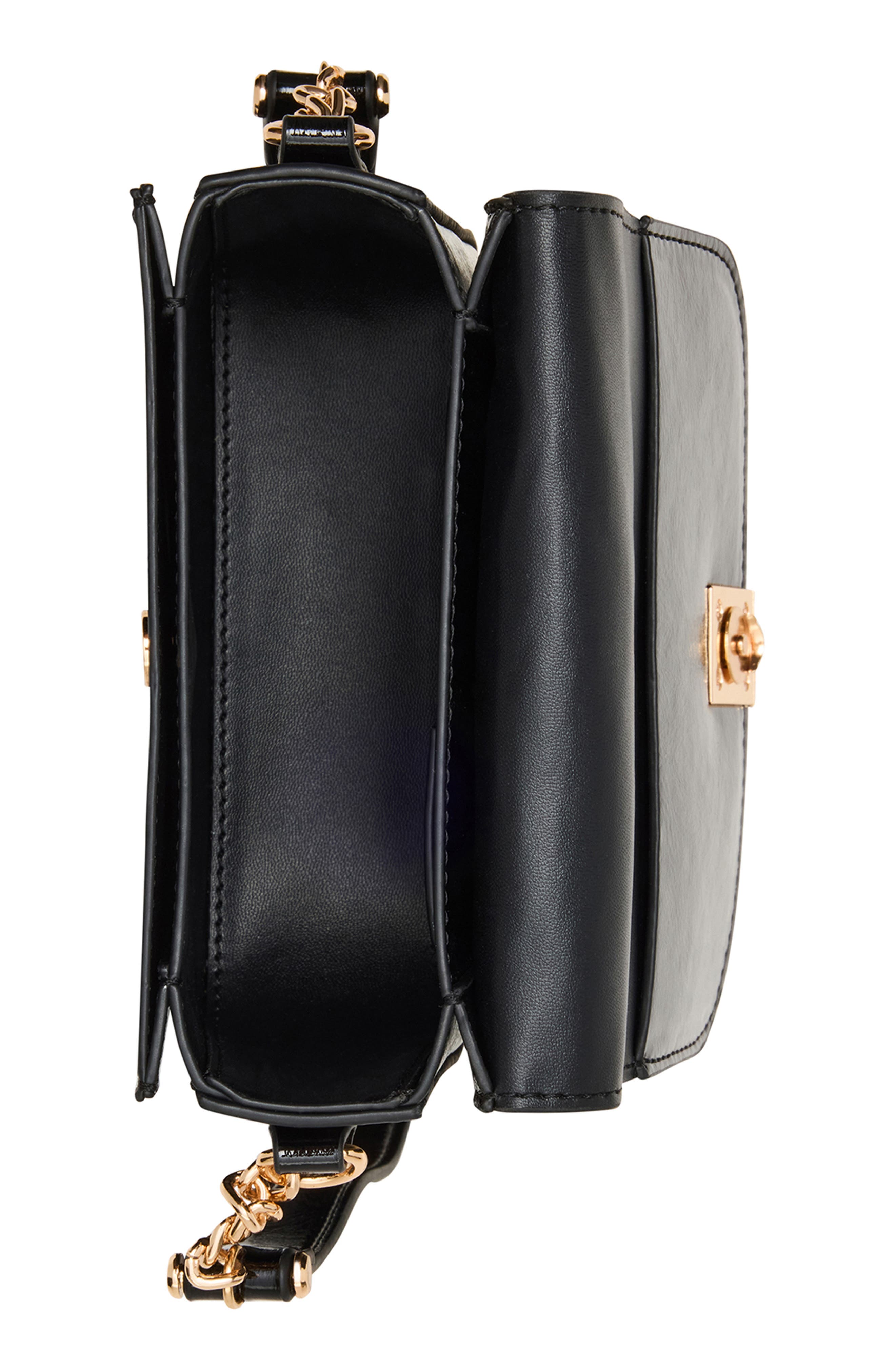 Anne Klein Flap Crossbody Bag, Alternate, color, Black