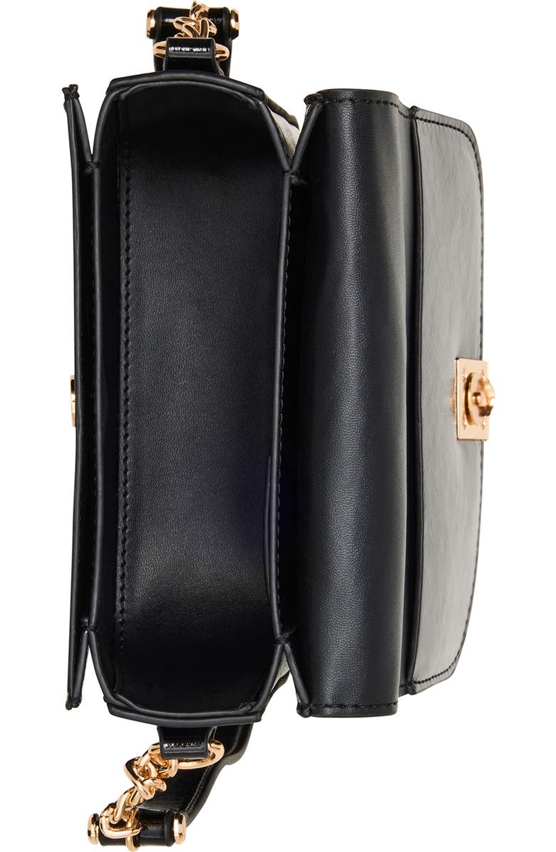 Anne Klein Flap Crossbody Bag, Alternate, color, Black