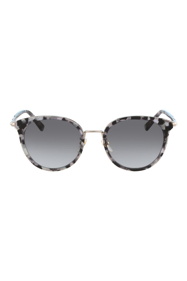 54mm Round Sunglasses, Main, color, MARBLE GREY