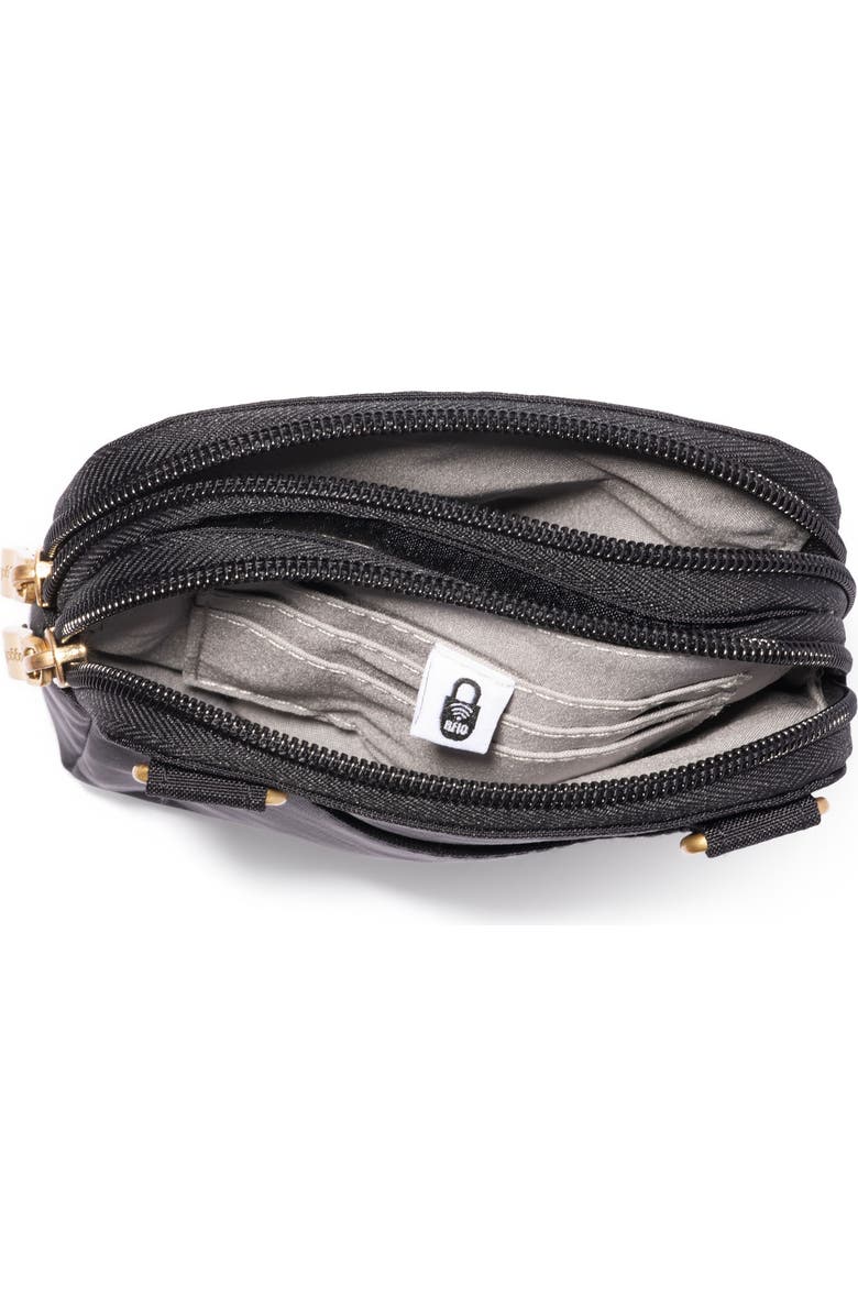 BAGGALLINI Modern Take Two RFID Crossbody Bag, Alternate, color, Black With Gold Hardware
