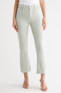 AG Farrah High Waist Raw Hem Crop Bootcut Jeans