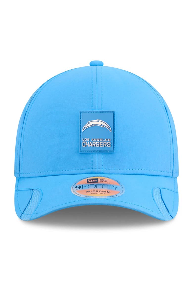 New Era Men's New Era Powder Blue Los Angeles Chargers 2025 Sideline M-Crown 9FORTY Adjustable Hat, Alternate, color, Powder Blue