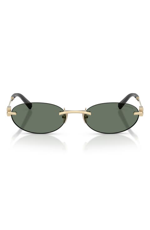 56mm Oval Sunglasses