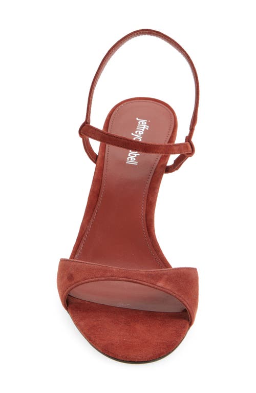 Jeffrey Campbell Calla Sandal In Dusty Red Suede
