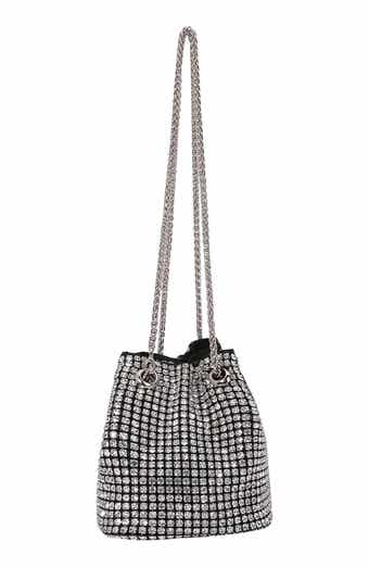 BERNESS Rhinestone Bucket Bag
