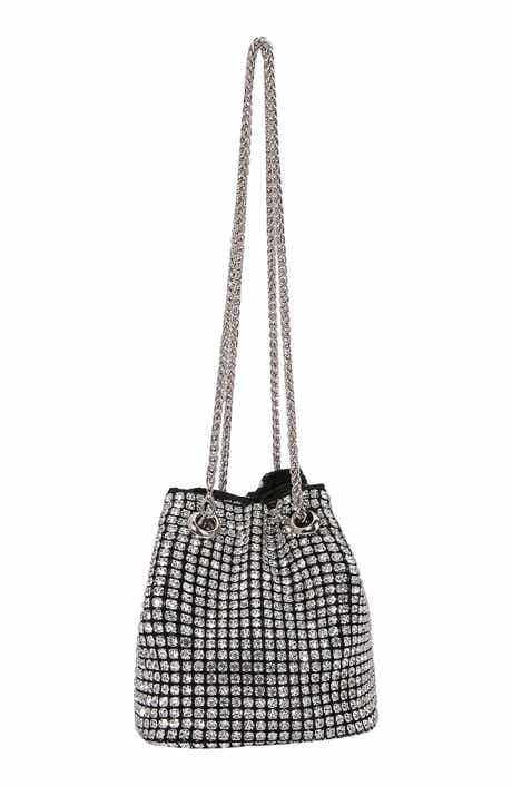 BERNESS Rhinestone Bucket Bag