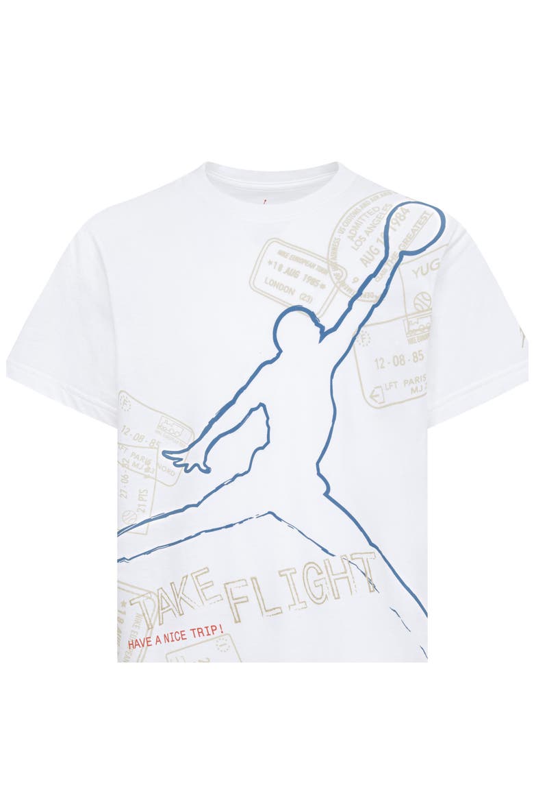 Kids' Flight Stamp Graphic T-Shirt, Alternate, color, 782SAIL
