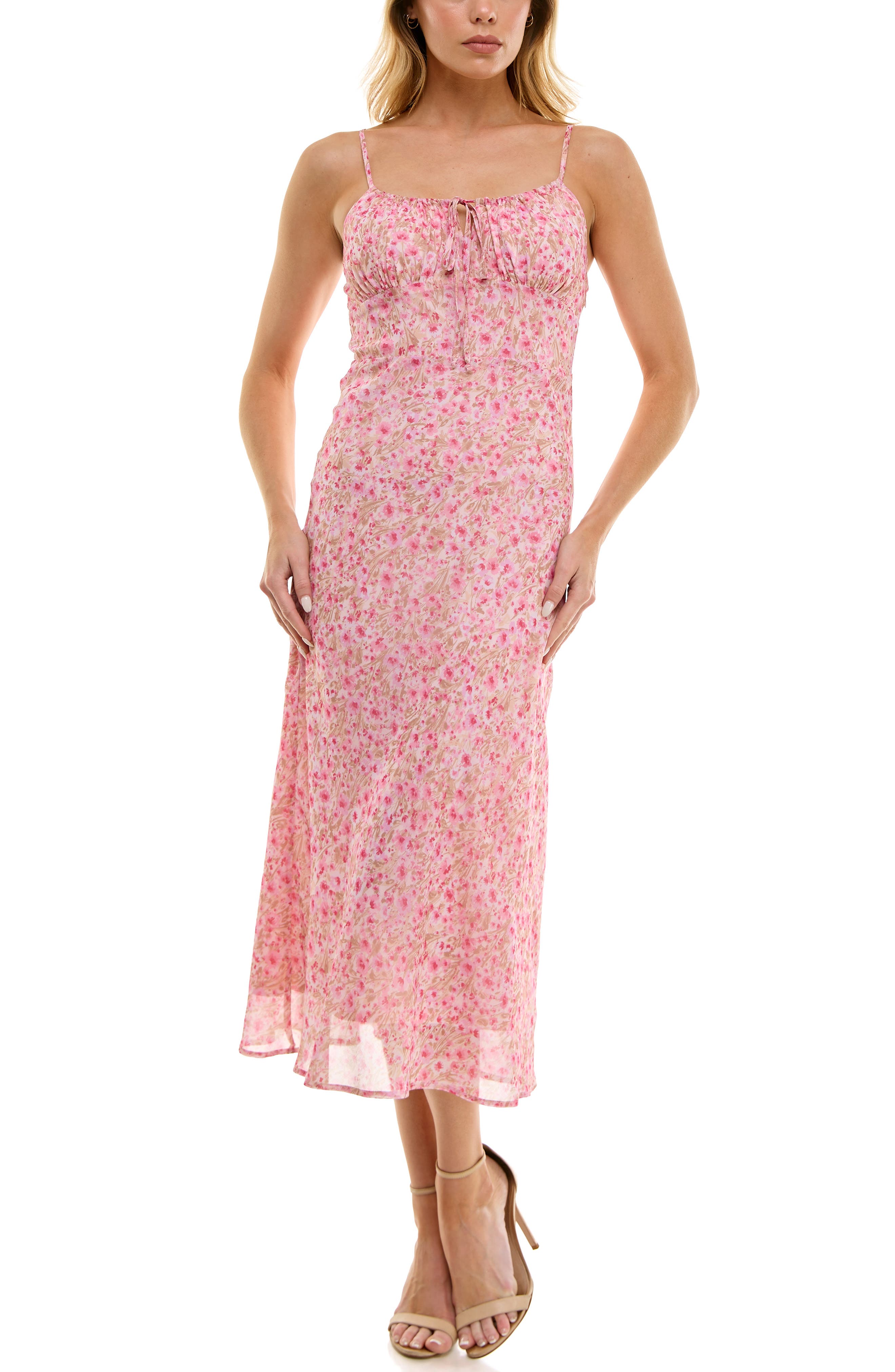 Socialite Bias Cut Midi Sundress