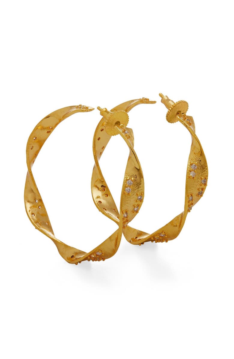 Dhwani Bansal KALI HOOPS, Main, color, Gold Plated