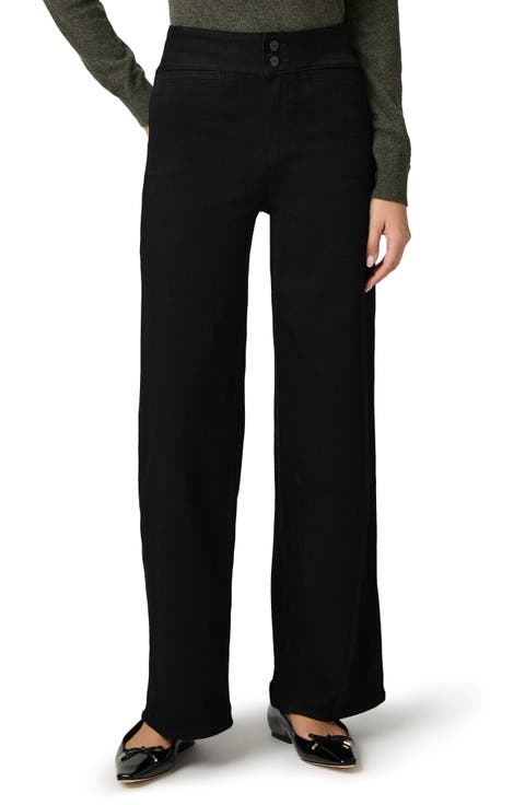 Sasha Wide Curved Waistband High Waist Wide Leg Jeans