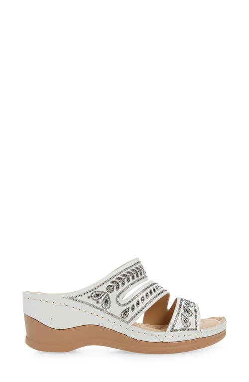 Extreme By Eddie Marc Embellished Wedge Sandal