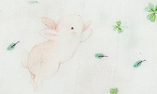 Shop Loulou Lollipop Muslin Swaddle Blanket In Bunny Meadow