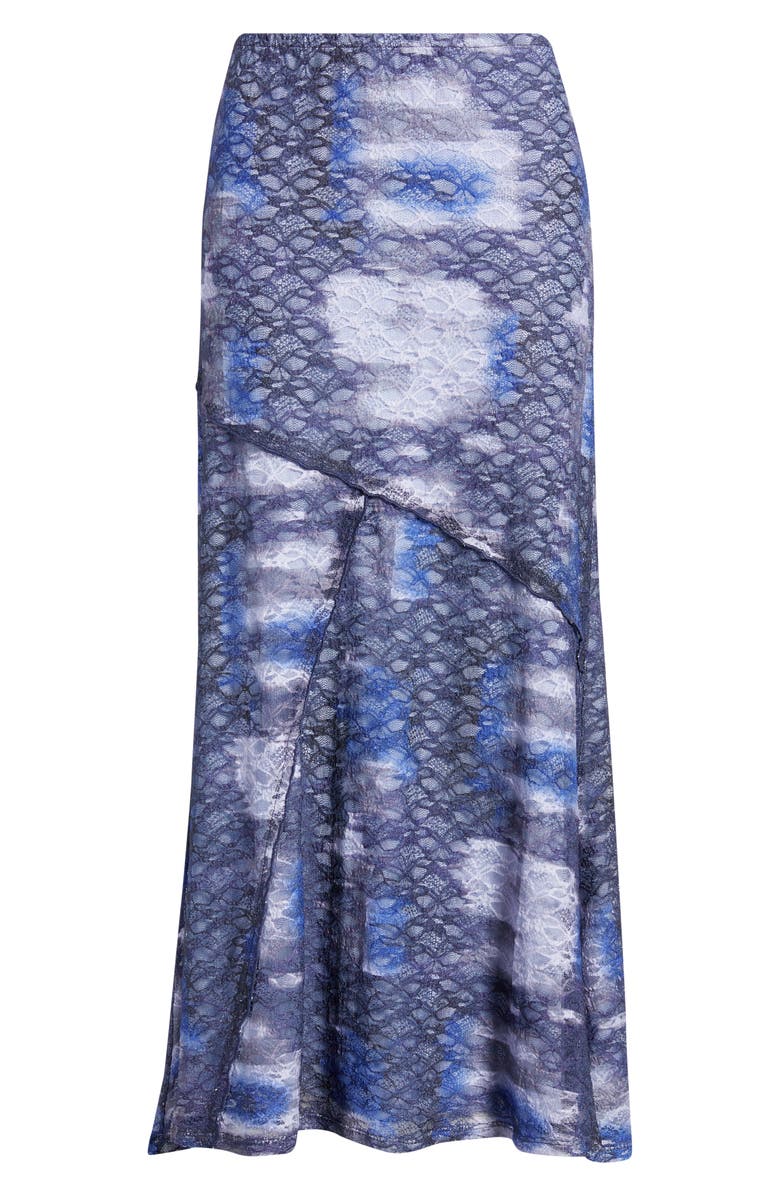 CITY BLUES Lace A-Line Maxi Skirt, Alternate, color, Midnight